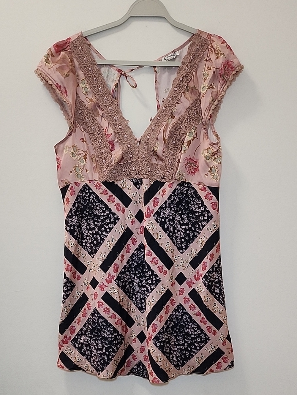 Free People Baby Doll  French Coast Mini Slip The Secret Admirer Size Large - Picture 4 of 16